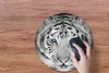 MuchoWow® Mauspad Mousepad Tiger - Winter - Tiere 40x40 cm Produktbild-Vorschau 3
