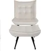 Loungesessel mit Fußhocker Samt Beige Gepolsterter Produktbild-Vorschau 10