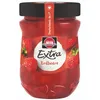 A jar of strawberry jam on a white background. Produktbild-Vorschau