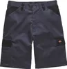 A pair of navy blue work shorts with black accents and pockets. Produktbild-Vorschau