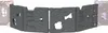 A set of dark gray, rocky-looking wall pieces with holes, arranged in a curved line. Produktbild-Vorschau