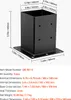 SucceBuy sada 4 sloupků s vnitřní velikostí 142x142 mm pro Náhled obrázku produktu 7