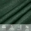 Voile d'ombrage 160 g/m² vert foncé 2,5x4 m HDPE Voir les images du produit 11
