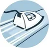 An illustration of an iron moving along parallel lines, suggesting smooth gliding. Anteprima dell’immagine prodotto
