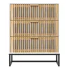 vidaXL Kredens biały 60x30x75 cm Materiał drewnopochodny Podgląd zdjęcia produktu 4