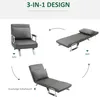 HOMCOM 3-in-1 Schlafsofa mit Armlehne Schlafsessel Produktbild-Vorschau 5
