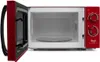 An open red microwave oven shown from a front-facing angle. Anteprima dell’immagine prodotto