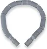 A gray, flexible, corrugated hose with connectors on both ends, laid out in a U-shape on a white background. Produktbild-Vorschau
