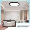 ZMH Deckenlampe Schwarz LED Deckenleuchte Ø30cm Produktbild-Vorschau 5