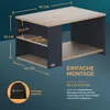 CASARIA Couchtisch mit Stauraum Holz-Grau Produktbild-Vorschau 4