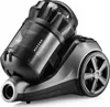 A black and gray bagless vacuum cleaner is shown against a white background. Podgląd zdjęcia produktu