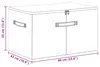 vidaXL Boîtes de rangement, lot de 2, en tissu non tissé, Voir les images du produit 8
