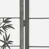 Homestyle4u Paravent Raumteiler 4 teilig Holz Schwarz Produktbild-Vorschau 7