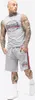 Męskie szorty o regularnym kroju SANDOWN Marl Grey/Navy/Red Podgląd zdjęcia produktu 4