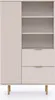 Regalschrank NUBIA NB-04 mit 2 Schubladen 1 Tür Regal Produktbild-Vorschau 2