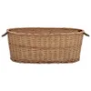 vidaXL Holzkorb mit Tragegriffen 88 x 57 x 34 cm Natur Produktbild-Vorschau 1
