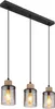 Globo Lighting Hängeleuchte Metall schwarz matt, 3x E27 Produktbild-Vorschau 1