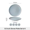 Teller set 4er Ø21,8 cm Keramik Speiseteller Salatteller Produktbild-Vorschau 2