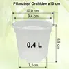 MePla - 5 Stück - Pflanztopf Orchidee ø 10 cm Produktbild-Vorschau 2