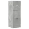 A tall, narrow filing cabinet with a concrete-like finish. Produktbild-Vorschau