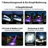 UV Taschenlampe 395nm, 2 in 1 Schwarzlicht & Weißlicht, Produktbild-Vorschau 6