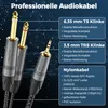 deleyCON 5m 3,5mm Klinke Stereo auf 2x 6,3mm Klinke Mono Produktbild-Vorschau 3