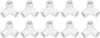 10PCS 3 Way Pipe Fittings PVC Plastový pravý úhel Tee Náhled obrázku produktu 2