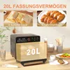 Minibackofen 20L, Mini Ofen, 40-220°C, 17 Modi, Timer, Produktbild-Vorschau 4