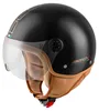 BEON Design Luxe Jethelm Scooterhelm mit Visier, M, Schwarz Produktbild-Vorschau 1