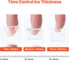 Demonstration of ice thickness control with fingers and ice cubes. Podgląd zdjęcia produktu