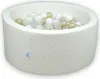 Dry Pool 90x40 Boucle White 300 Bälle: transparent, weiß, Produktbild-Vorschau 1