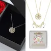 À ma mère - Collier 2en1 motif trèfle et cœur avec boîte à Voir les images du produit 1