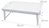 Relaxdays Betttablett, Bambus, HxBxT: 20 x 50 x 30 cm, Produktbild-Vorschau 4