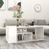 vidaXL Table basse blanc brillant 100x50x40 cm bois Voir les images du produit 2