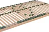 A close-up, angled view of a wooden bed slatted base. Produktbild-Vorschau