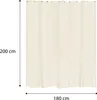 SEPIO Duschvorhang 180x200 cm Ecru  , Wasserdichter Produktbild-Vorschau 5