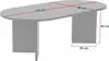 Dmora Couchtisch Parrano 119x60x40h cm Braun Produktbild-Vorschau 3