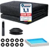 Telone solare 600x400 cm Nero Telone a bolle Copertura per Anteprima dell’immagine prodotto 1