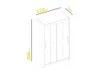 Easy4You D1 120 cm Trüffel Schiebetüren Kleiderschrank Produktbild-Vorschau 6