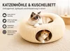 Katzen Tunnel Bett Katzenhöhle Kuschelbett Katzenhaus Höhle Produktbild-Vorschau 2