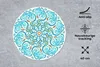MuchoWow® Mauspad Mousepad Mandala - Blau - Gelb - Abstrakt Produktbild-Vorschau 2