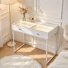 VANITII Coiffeuse avec éclairage LED Blanc 100 x 55 x 81 cm Voir les images du produit 1