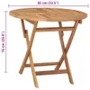 vidaXL Tavolo da giardino pieghevole 85x76 cm in legno Anteprima dell’immagine prodotto 7