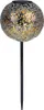 LED Solarleuchte, Kugel silber, orientalisch, D 18,5 cm Produktbild-Vorschau 2