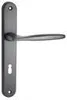 A black door handle with a keyhole on a white background. Anteprima dell’immagine prodotto