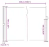 vidaXL Výsuvná boční markýza antracit 160x500 cm Náhled obrázku produktu 7