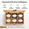 Boîte de rangement pour thé de la marque hausleben – Boîte Voir les images du produit 4