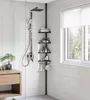 Scaffale angolare regolabile per il bagno, carrello Anteprima dell’immagine prodotto 3