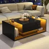 Merax 100x50x31cm Table basse, Table de salon réglable en Voir les images du produit 4