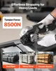 A person wearing gloves is using a strapping tool on a heavy load, with smaller images showing examples of loads. Náhľad obrázku produktu